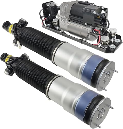 AKWH Amortiguadores de aire trasero izquierdo y derecho con EDC 37126791675 + bomba de compresor de suspensión neumática 37206784137 repuesto para AKWH Amortiguadores de aire trasero izquierdo y derecho con EDC 37126791675 + bomba de compresor de suspensión neumática 37206784137 repuesto para