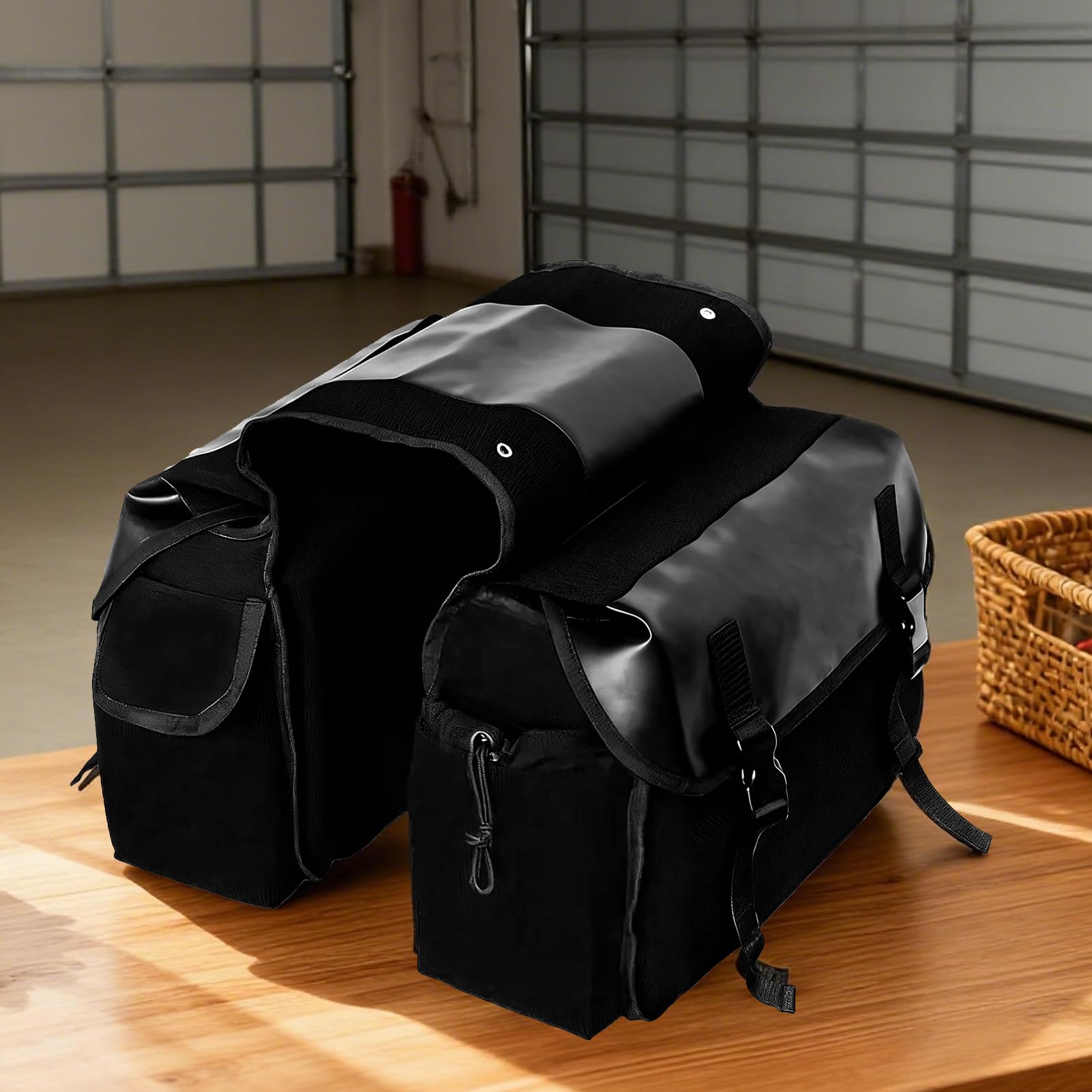 Borsa per Bici, Borsa Impermeabile in Tela - Borsa per Attrezzi da Bici, per Motocicletta, Bicicletta, Scooter, Ciclismo, Tour, Pendolarismo, Viaggi, Viaggio su Strada