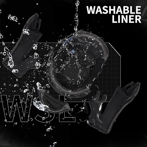 Miniatura 6 de S-GT Carbon Fiber Motorcycle Helmet Full Face Racing Helmet for Adult Speaker Pockets DOT Approved