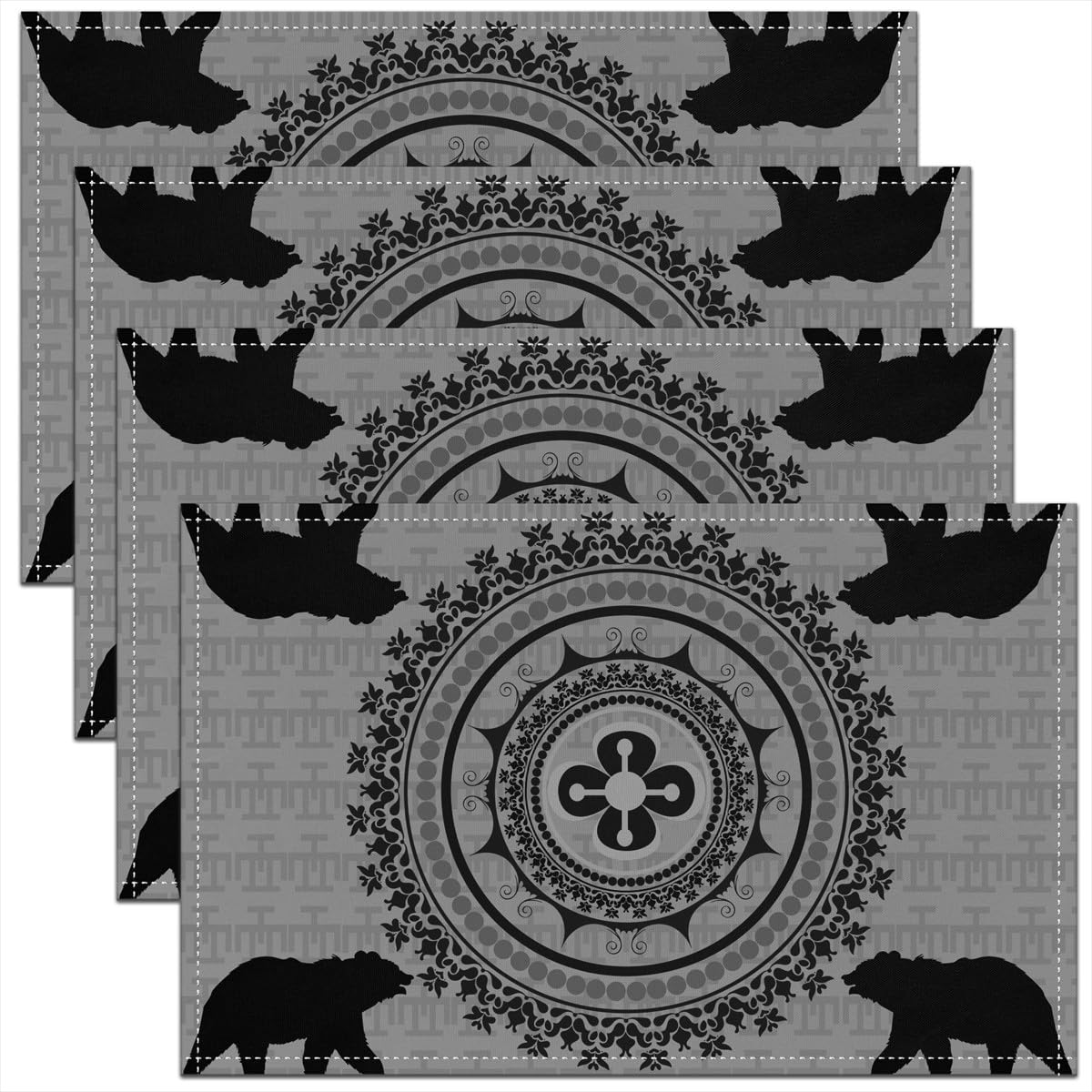 Set de table lavable 30x45cm motif animal pour hôtellerie et tables de buffet contemporaines