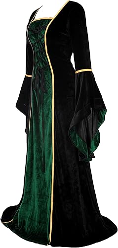 Miniatura 2 de Zhitunemi Renaissance Costumes for Women Dress Medieval Costume Womens Halloween Dress - Fairy Renaissance Festivals & Fairs