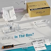 Vista 3 de Ocultador de cable de TV para TV montado en la pared, kit de gestión de cables en la pared, caja de tomacorriente, ocultador de cable de salida