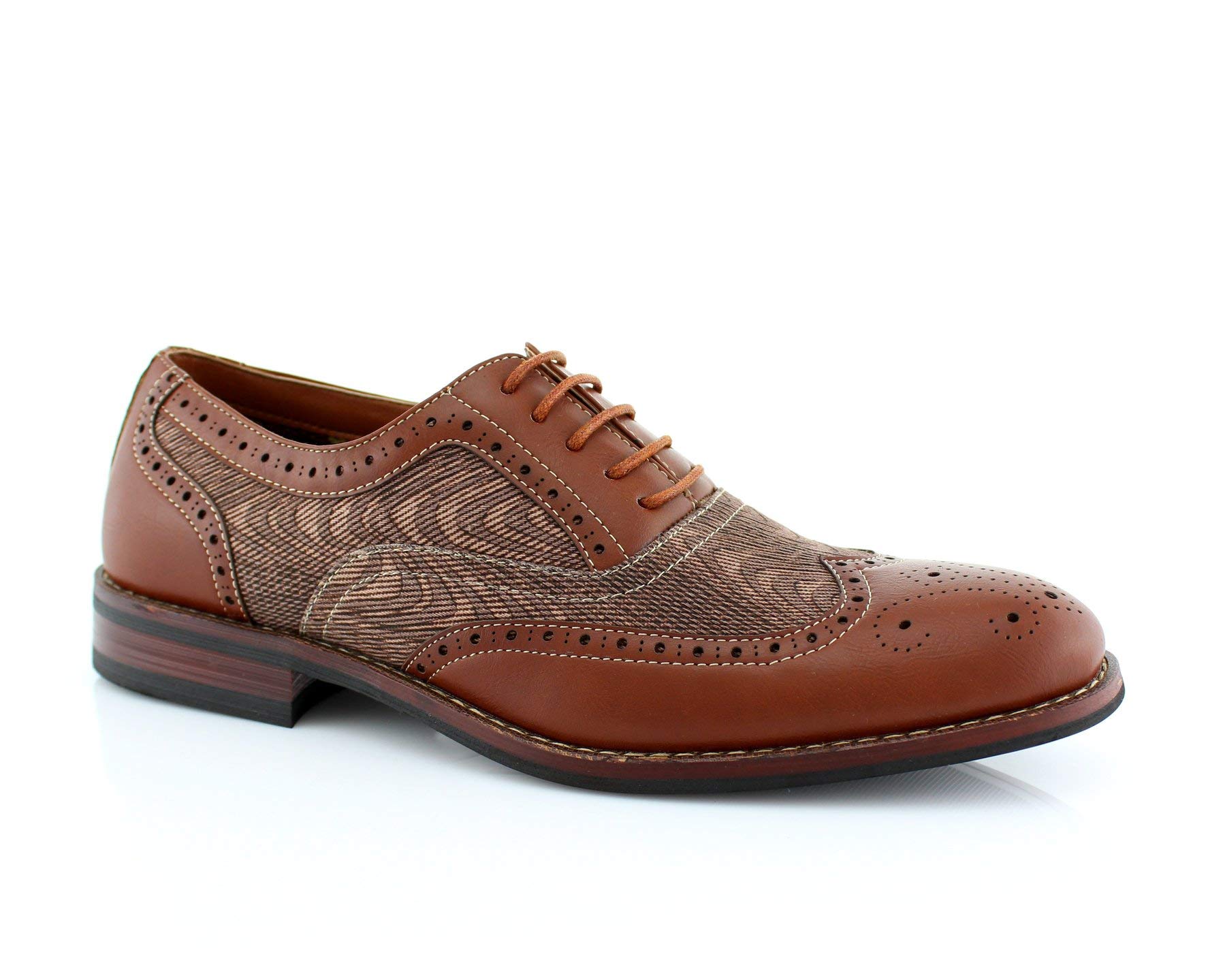 Ferro Aldo Men's Vintage Wingtip Dress Shoes Collection | Classic Longwing Blucher & Spectator Oxford Styles