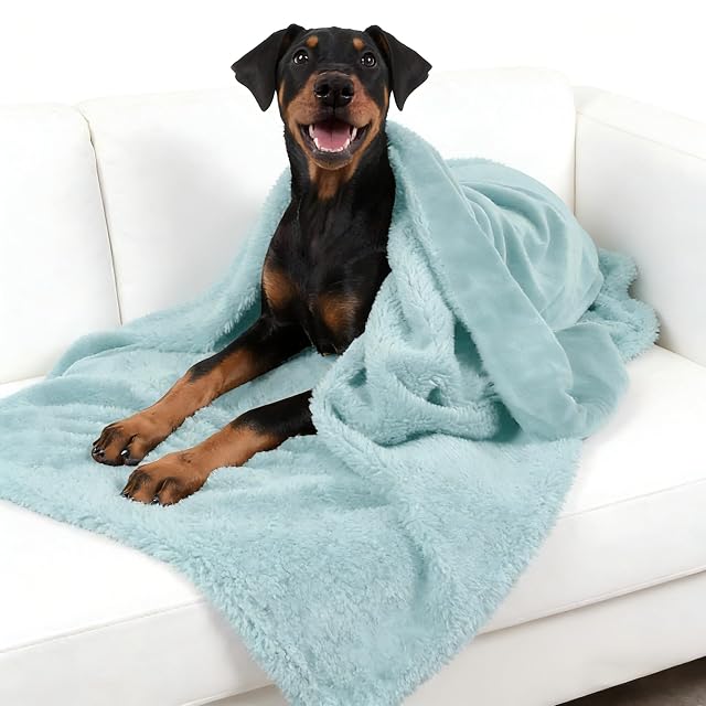 Manta de Lana para Perros, Grande, Lavable, Suave