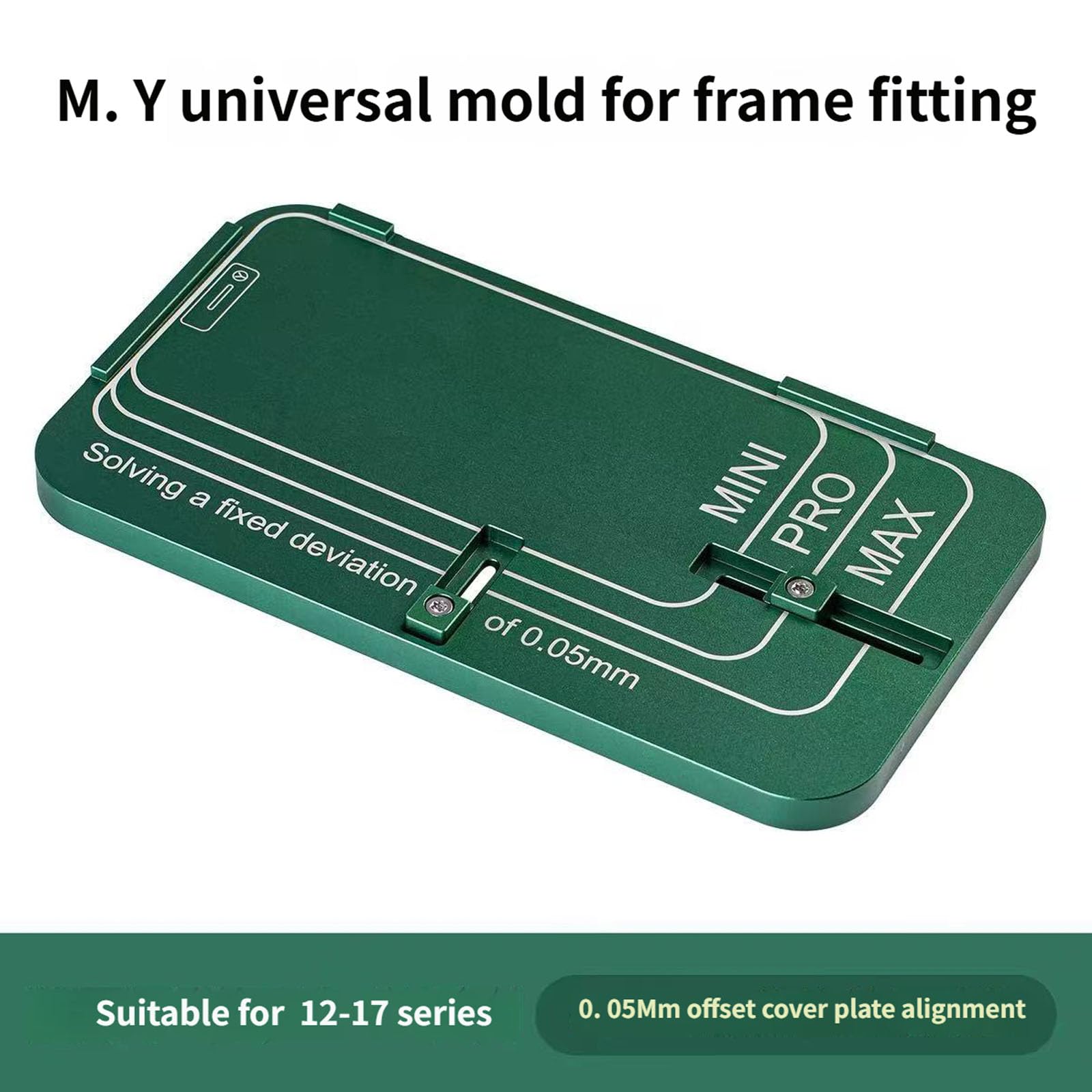 Stampo per allineamento preciso per telefoni da 12 a 17 modelli Non smontabile Design Universale Maschere laminazione con montaggio telaio Strumento riparazione professionale per telefono