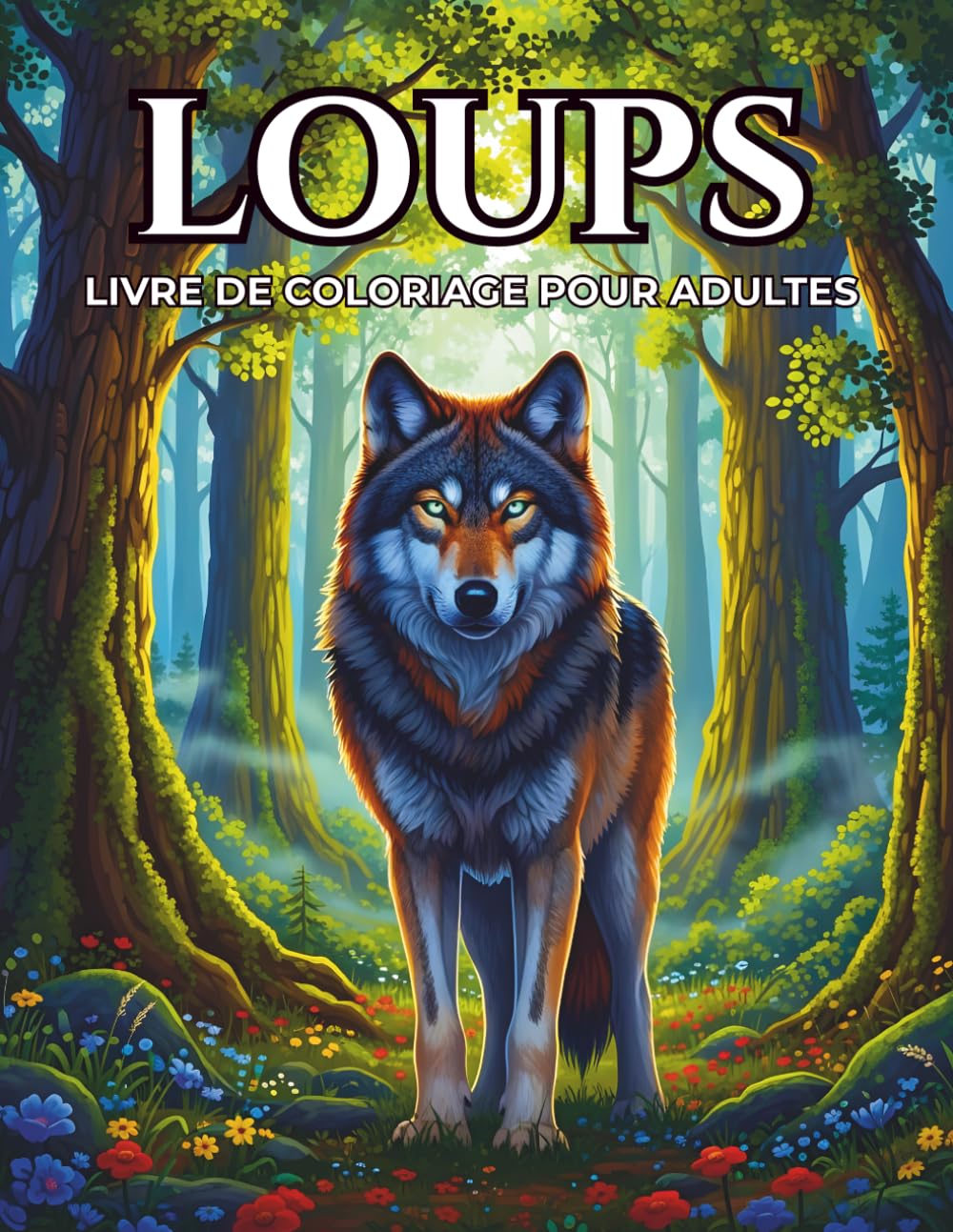 Loups Livre De Coloriage Pour Adultes: 50 Illustrations Uniques De Loups Pour Soulager Le Stress Et Se Détendre
