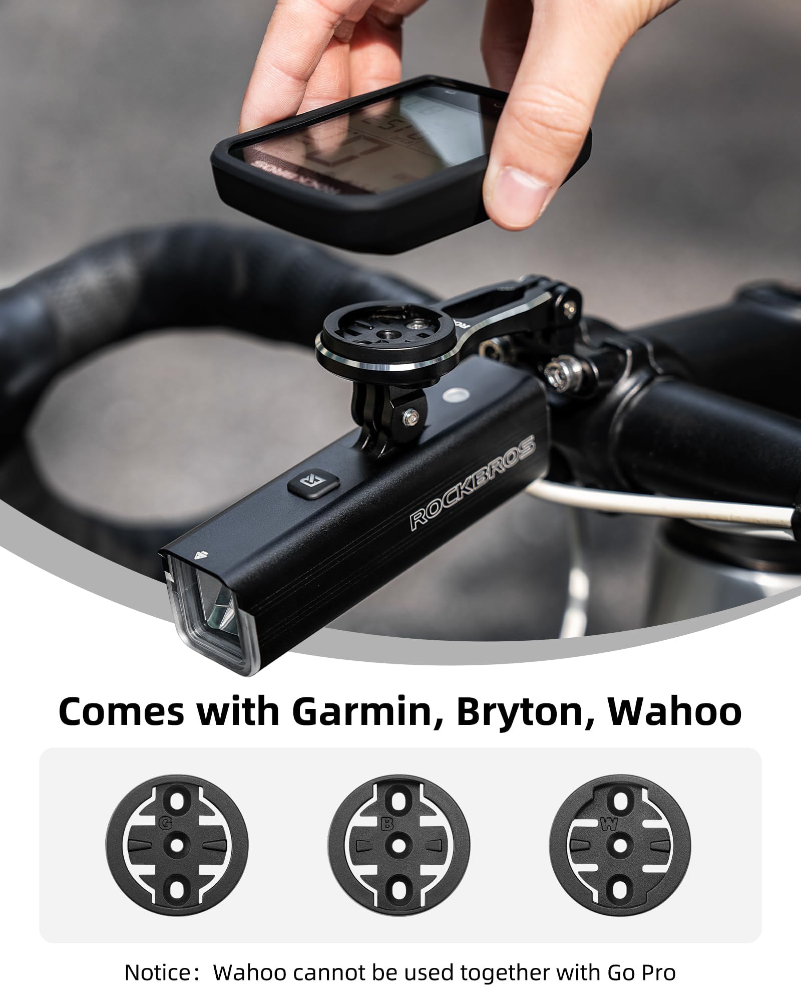 Support De Compteur De Vélo En Alliage D'aluminium, Noir, Fixation Pour Ordinateur Et Lumière