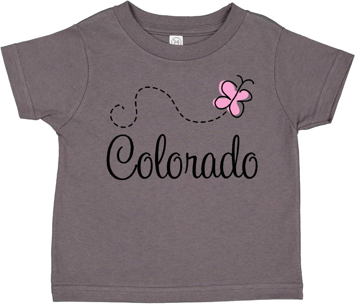 inktastic Butterfly Colorado Toddler T-Shirt