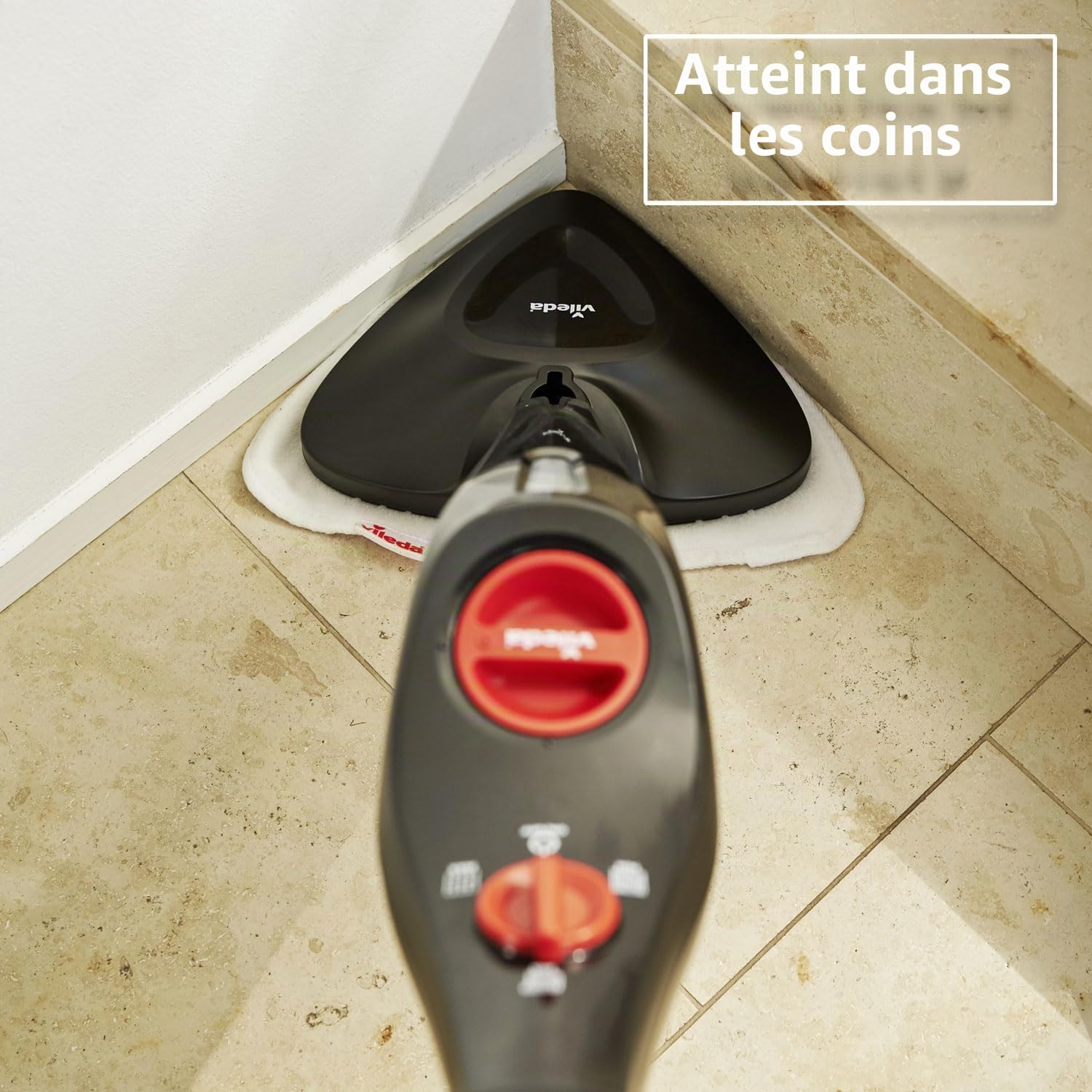 Vileda 146576 Recharge pour Balai Pulvérisateur 100°C/Balai à Vapeur Blanc 2,5 x 17 x 27,5 cm