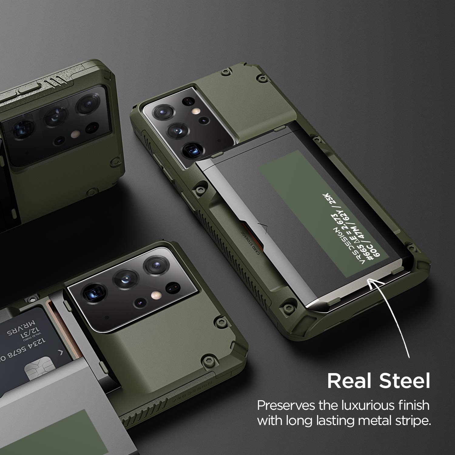 Amazon.co.jp: 【VRS】 Galaxy S21 Ultra 5G 対応 ケース カード 収納