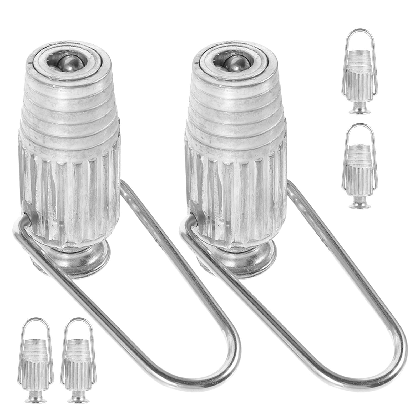 Wäscheleinenspanner und Einfacher Installation 6 Stück aus Aluminiumlegierung mit Müheloser Seilspannung für und Garten