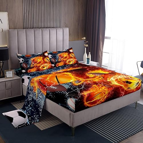 Miniatura 48 de Sábanas de Flores Groovy con Sábana Ajustable de Bolsillo Profundo 60S 70S 80S Flores Hippie Rosa Púrpura Amarillo Juego de Sábanas Retro Floral