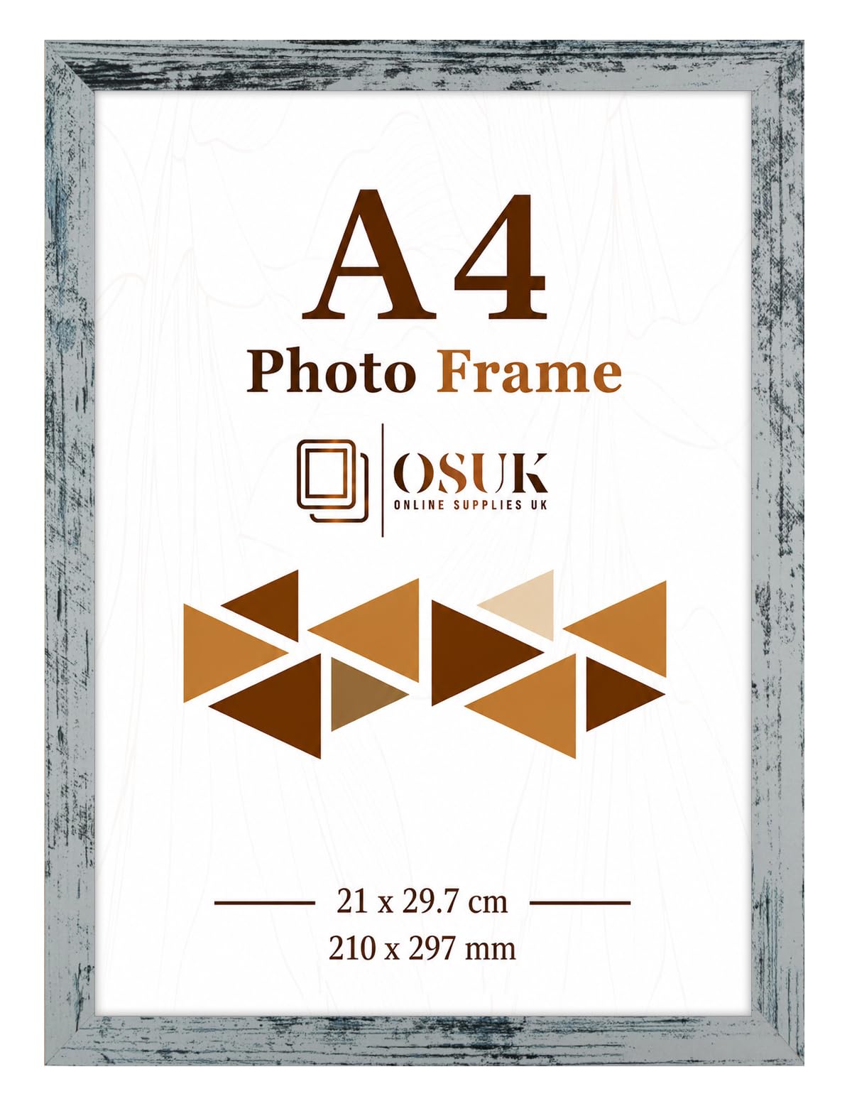 Frame Eazy Rustic Blue Osuk A4 Frame Photo Size 21 X 29.7 Cm Picture Frame Wall Art
