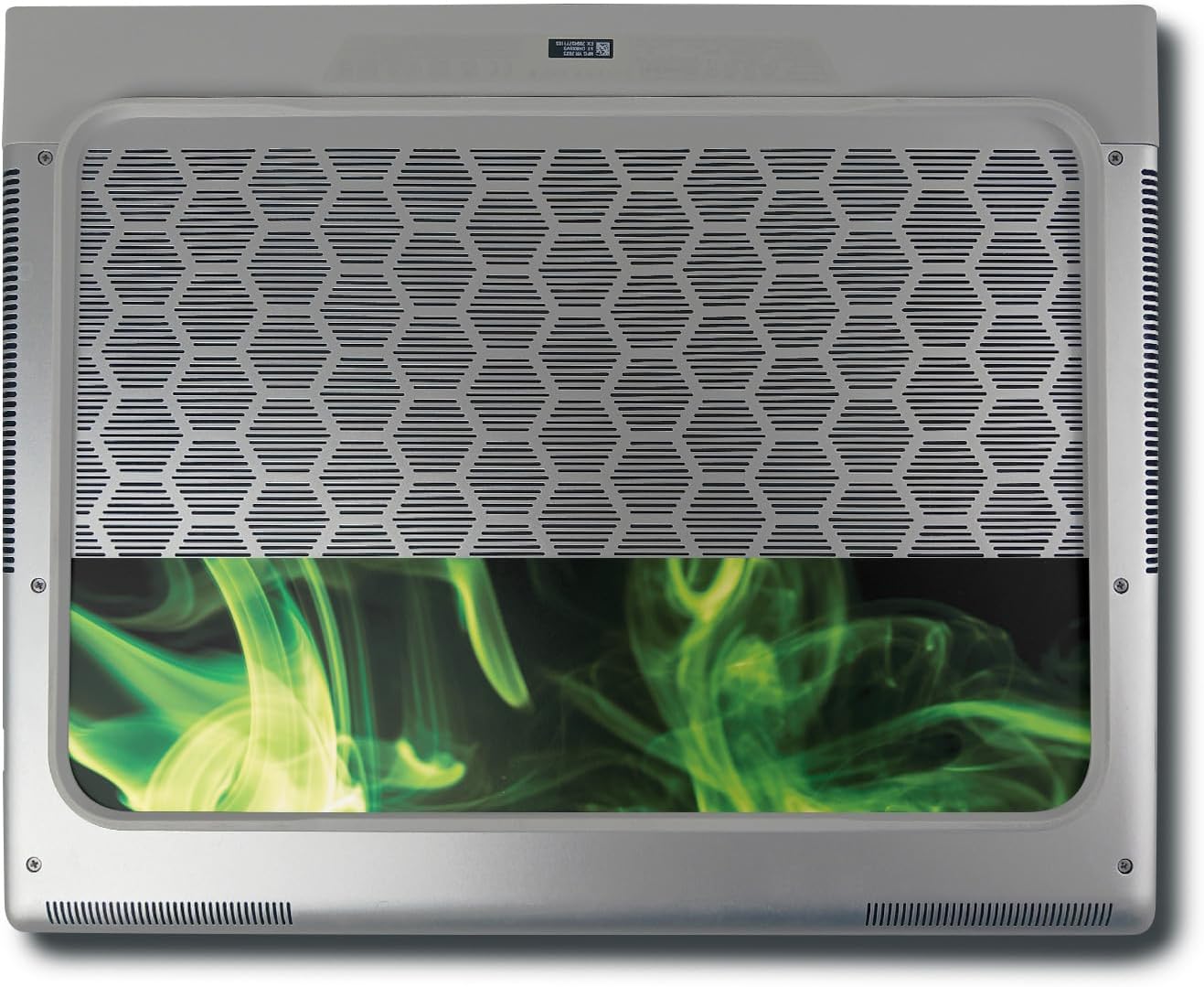 MightySkins Skin Compatible with Alienware X16 R1 (2023) Full Wrap Kit - Green Mystic Flames | Protective, Durable, and Unique Vinyl Decal wrap Cover | Easy to Apply & Change Styles | Made in The USA