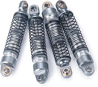 1/18th RC Car Shocks 51mm Aluminum Absorber Damper for TRX4-M RC Crawler Upgrades Parts (Titanium)