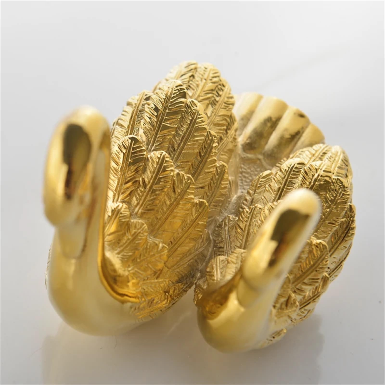 Gancho Latón para Baño Pared Ganchos dobles for batas Percha de latón | Gancho for baño Swan Gold Ganchos de pared for baño gruesos Ganchos for toallas