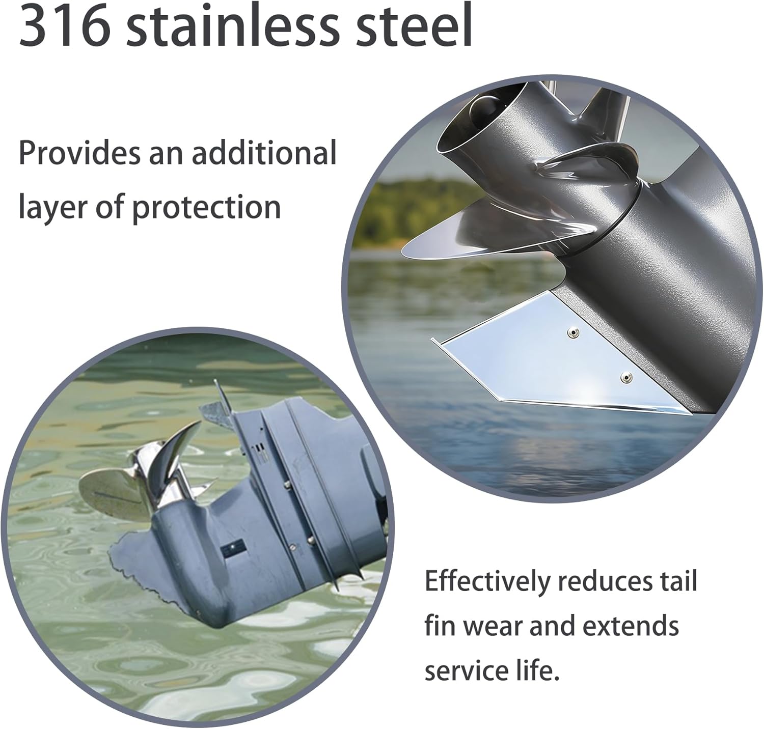 27211 Skeg Guard Safe Skeg Protector for Mercury 75 to 300 HP 2 & 4 Stroke