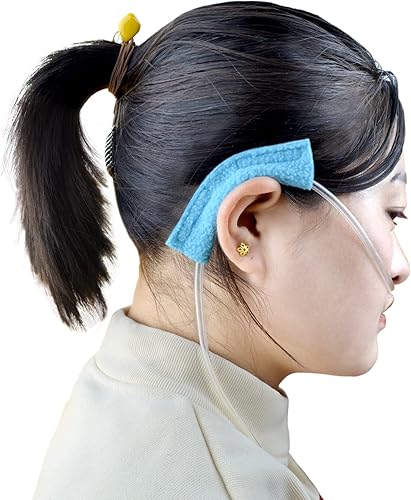 Paquete de 4 almohadillas de cánula nasal para los oídos de cánula suave, protectores de oídos para usuarios de oxígeno para evitar el dolor de oído
