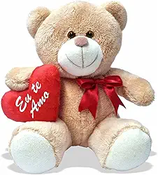 Ursinho Apaixonado Com Coração 20cm Anti-alérgico (Eu te amo)