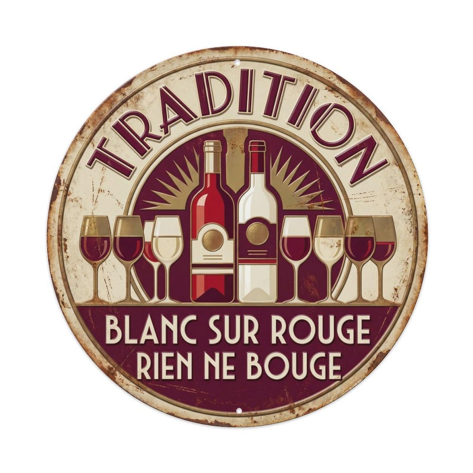 Tradition Humorous Gathering Tradition Vintage Metal Tin Sign Plaque Wall Decor for Cafe, Club Bar, Office, Garden Metal Poster 8x8Inch