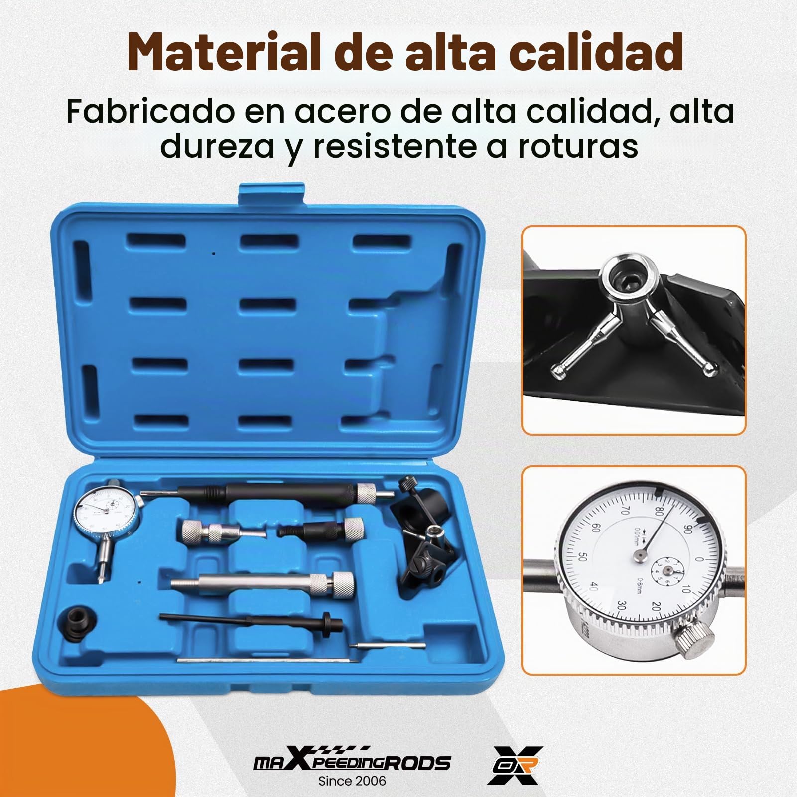 maXpeedingrods Juego de 10 herramientas de ajuste universal para Audi, para bomba diésel BMW, bomba de inyección, reloj comparador, correa dentada