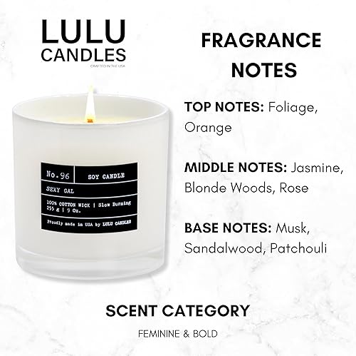 Miniatura 42 de Lulu Candles Lino fresco Vela perfumada en tarro de soja de lujo Vertida a mano en los Estados Unidos Altamente perfumada y duradera