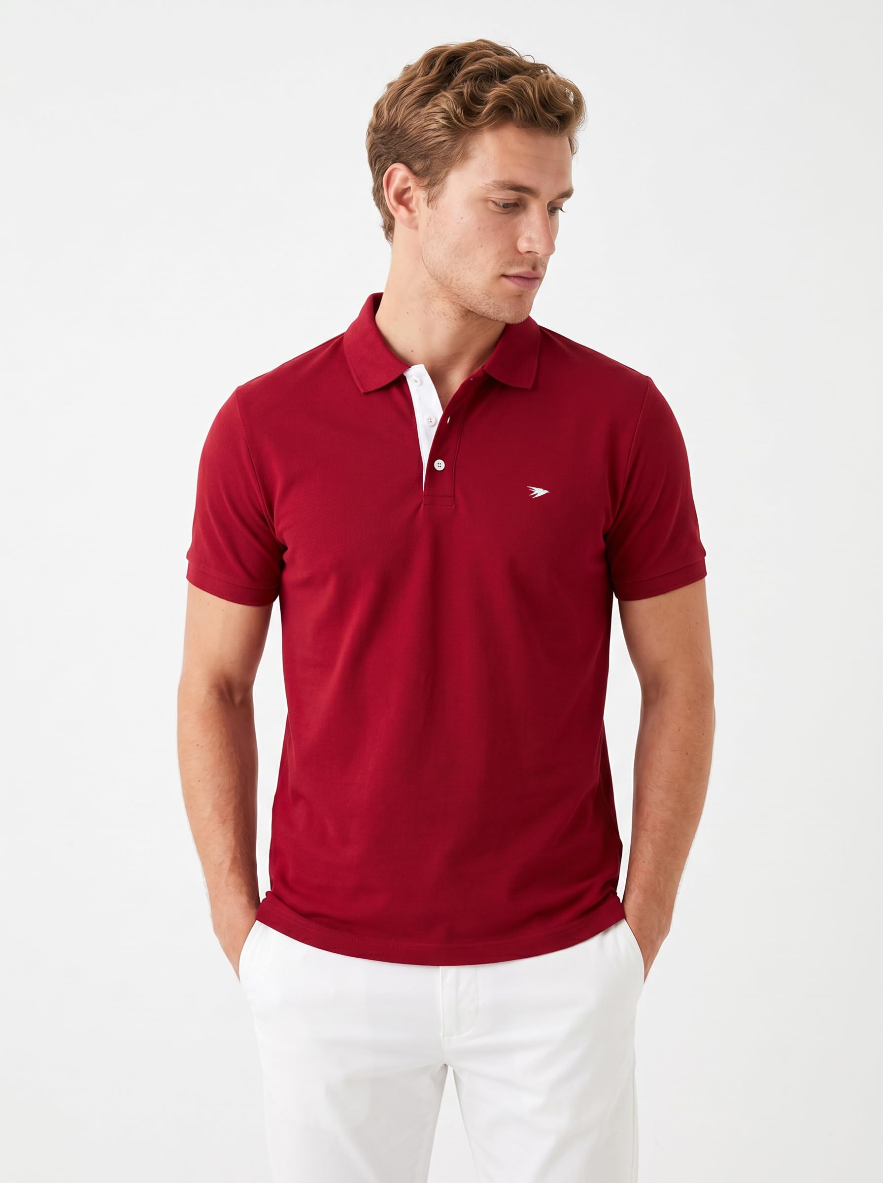 Polo Yaka Slim Fit Nakışlı Premium%100 Pamuk Tişört | %100 Pamuk Polo Yaka Slim Fit Nakışlı…