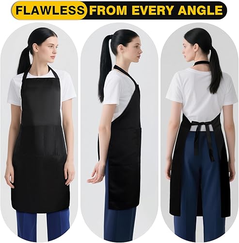 Miniatura 5 de BeautyWill Delantal personalizado personalizado para hombres y mujeres, delantales de cocina personalizados con bolsillos, nombre, texto, logotipo,