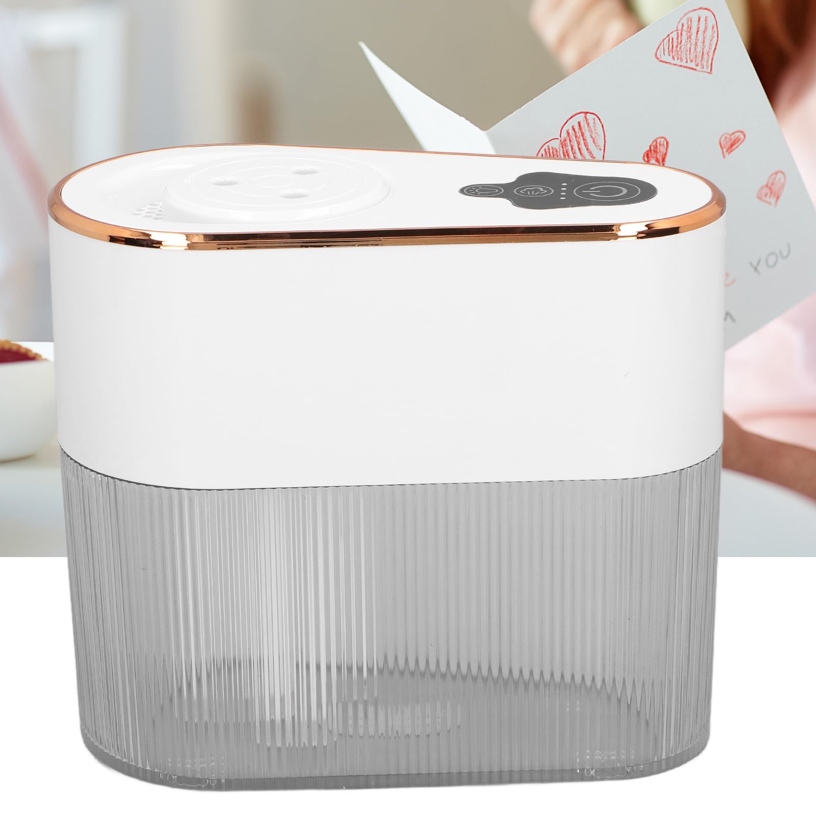 Serbatoio 'acqua da 2,2 litri Umidificatore a nebbia fredda silenziosa Umidificatore ricaricabile USB da 4,5 W Luce notturna Aromaterapia