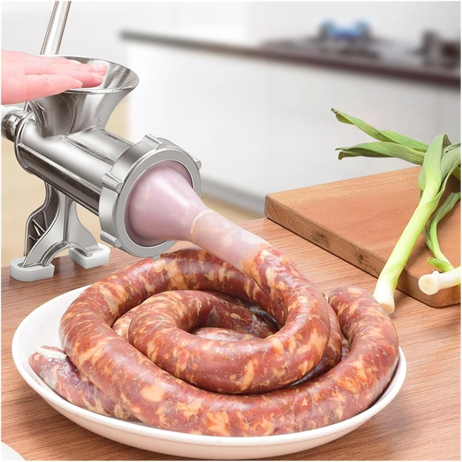 Manual Meat Grinder Machine Sausage Household Filler Hand Crank Kitchen Tools