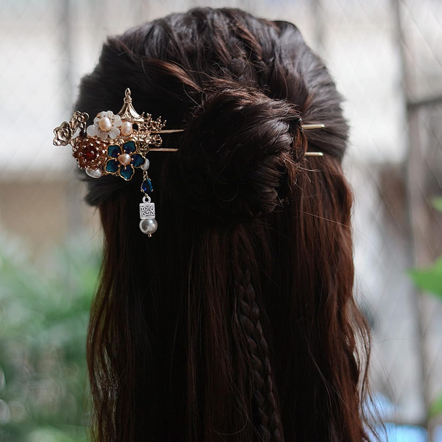 60pcs Antique Silver Cord End Caps Tibetan Alloy Flower Patterns Glue-in Tassel Leather End Caps Buckle Tips Accessories for DIY Craft Necklace Bracelet Jewelry Making, 3 Styles - Image 5