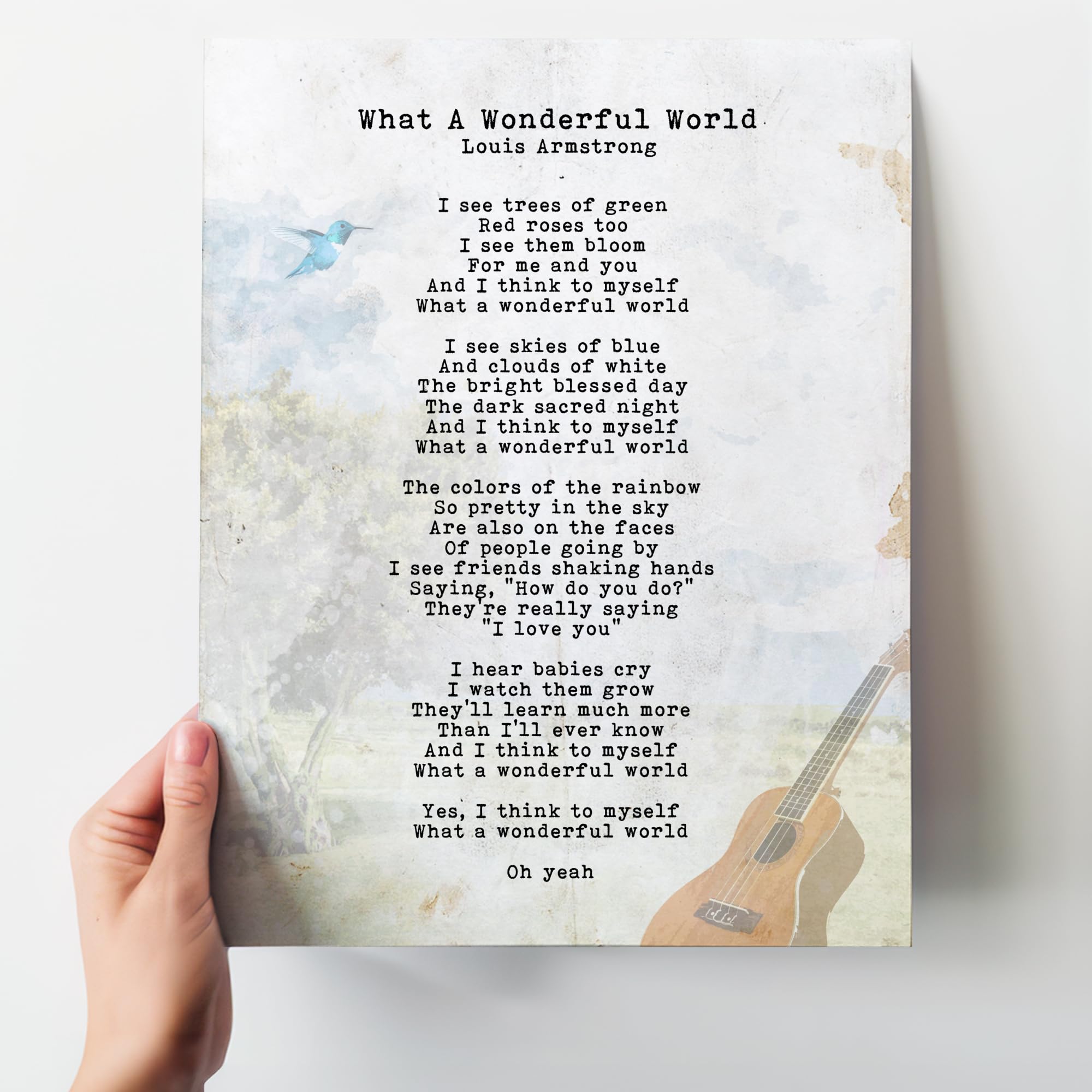 Louis Armstrong What A Wonderful World Lirik