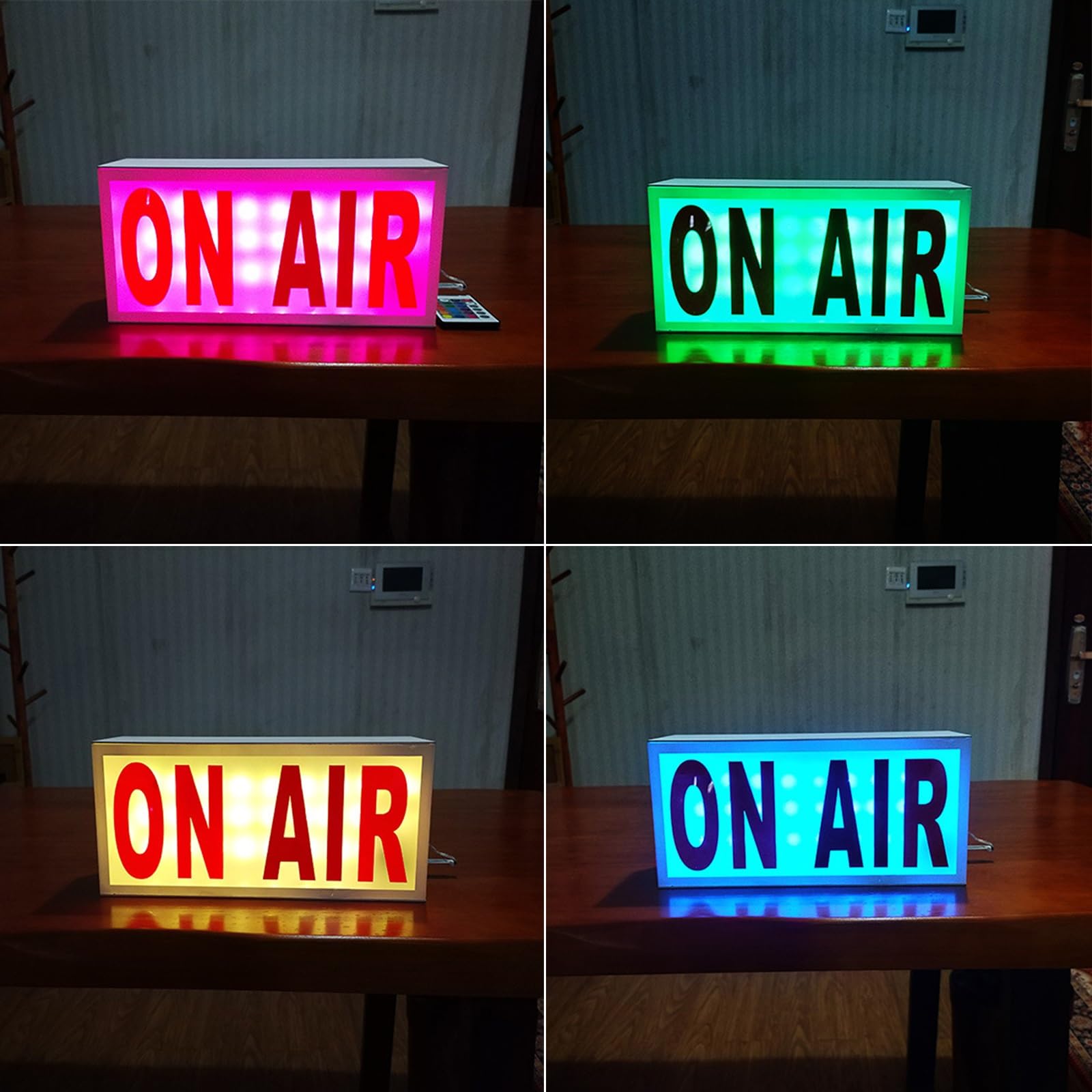 Lampada Da Parete Neon "ON AIR" LED - Dimmerabile, 38x30 Cm, Alimentazione USB, Per Studio, Ufficio, Negozi