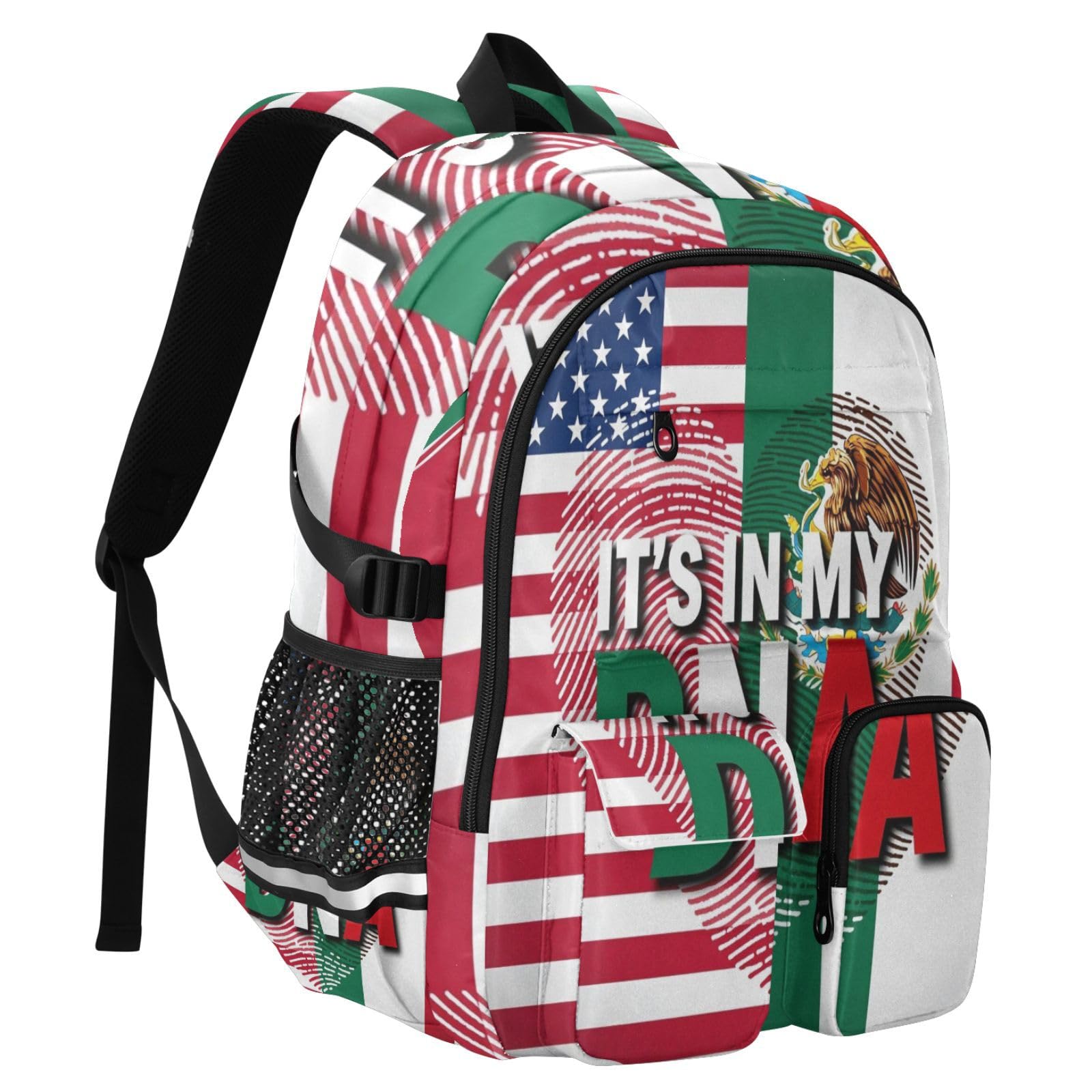 Zaini da viaggio con bandiera messicana Dna Usa, 44,5 cm