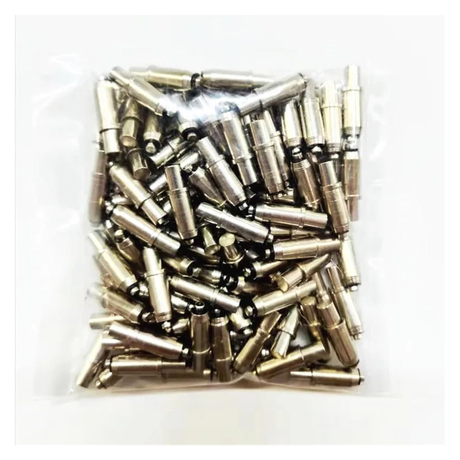 Plunger Pin, 100PCS Short Flat Spring Positioning Pin 5.0mm Elastic Column Total Length 18.5mm,Indexing Plunger