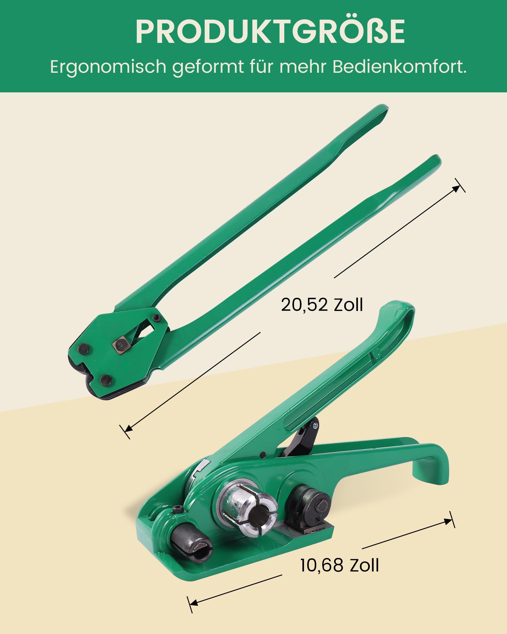 Bandenbandset Met Omsnoeringsspanner, Banderolleerapparaat, 300 M Lange Pet Band 300 Metalen Zegels Palletverpakkingstape Omsnoeringsset Banderolleerverpakkingstape Voor Verpakkingen P 010295534389