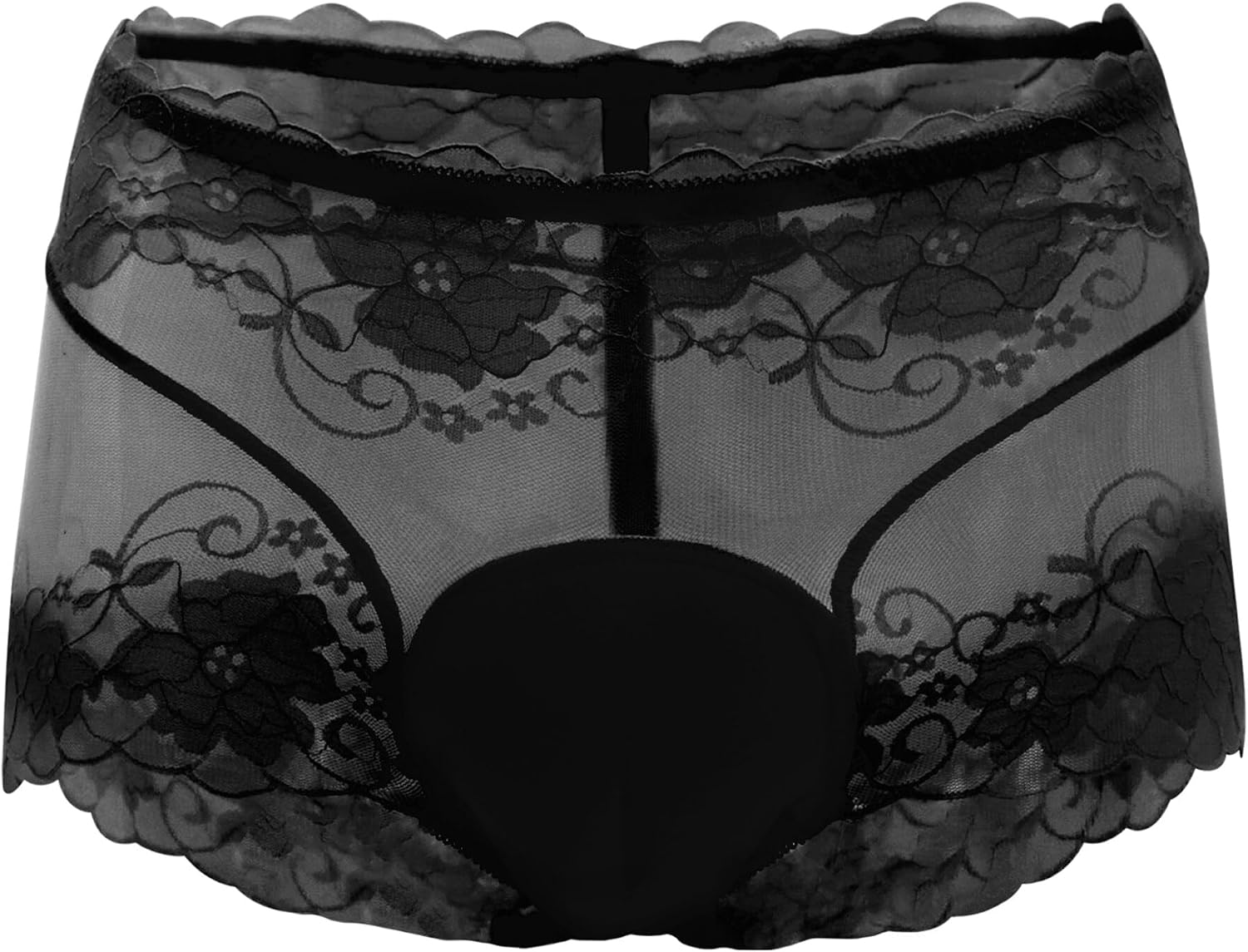FEOYA Gaff Panties for Men Sissy Lace Hiding Briefs Tucking Transgender Underwear MTF Crossdressing Apparel Male to Female