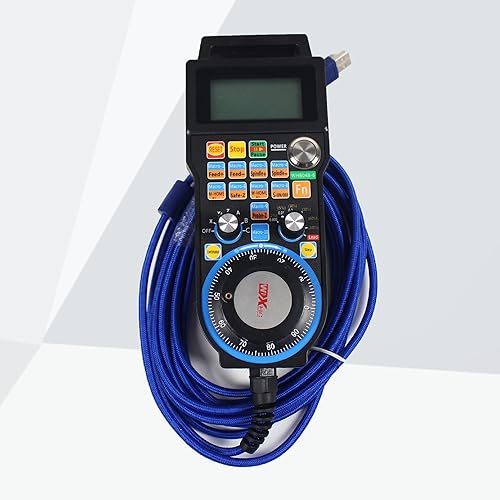 Miniatura 6 de CNCTOPBAOS Volante de mano Mach3 con cable USB de 6 ejes MPG, control remoto E-Stop, enrutador CNC controlador electrónico manual generador de pulso