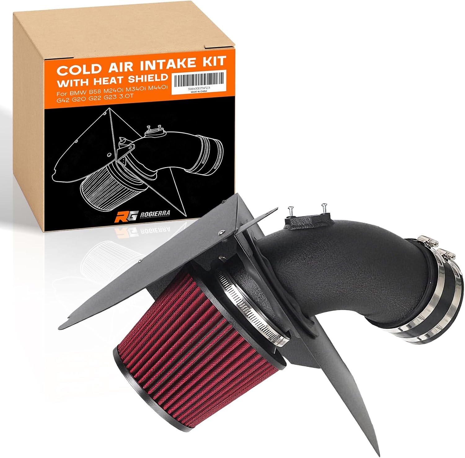 Rogierra Cold Air Intake Kit with Heat Shield — B58 G20/G22/G42