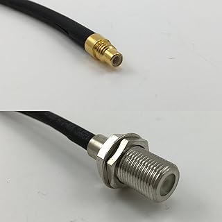 6 inch RG188 SMC MALE to F FEMALE Pigtail Jumper RF coaxial cable 50ohm Quick USA Shipping