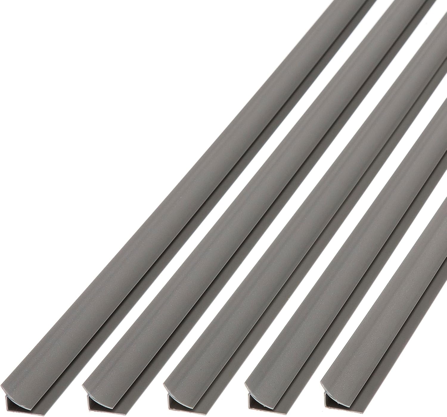 FASÄDE 47 in. Decorative Vinyl Large Profile Inside Corner Trim Matte White (5 Pack)