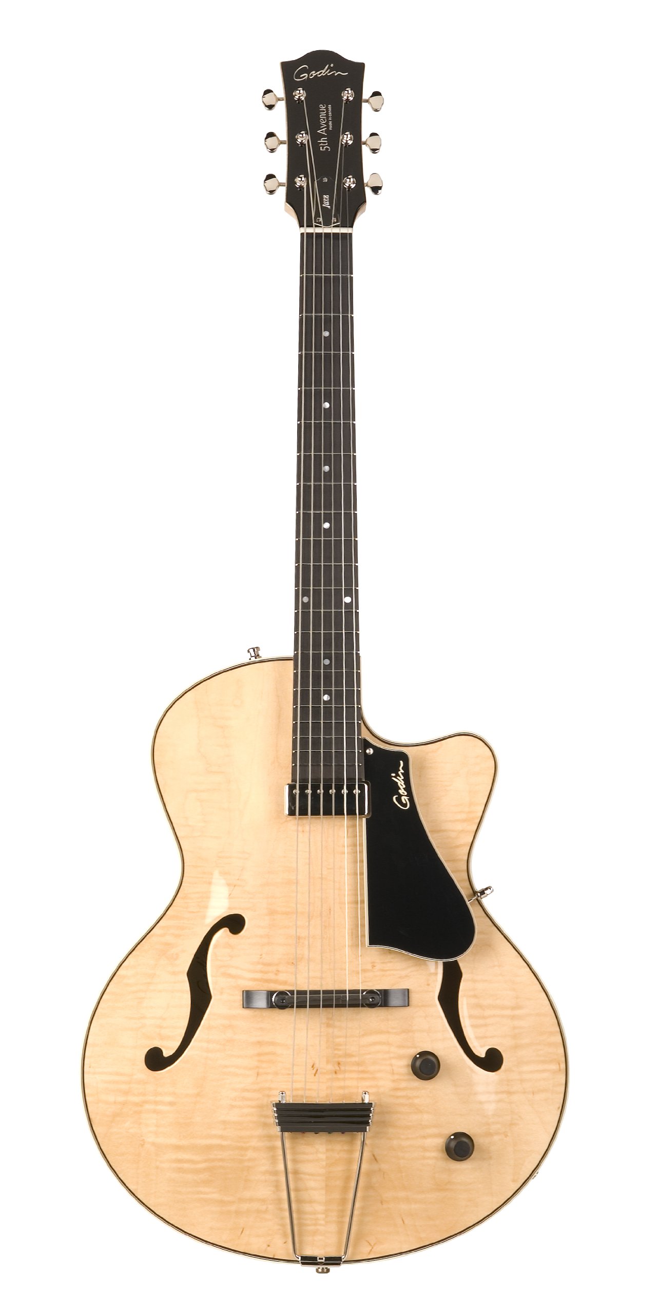LGXT Cognac Burst Flame AA | Godin Guitars Godin 5th Avenue Jazz