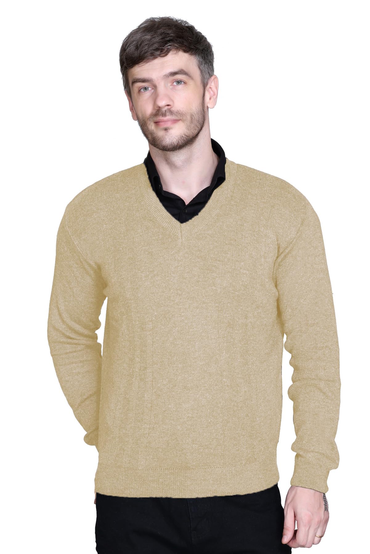 venatoria V Neck Wool Fullsleeve Pullover Sweaters for Men Winter-picture-11