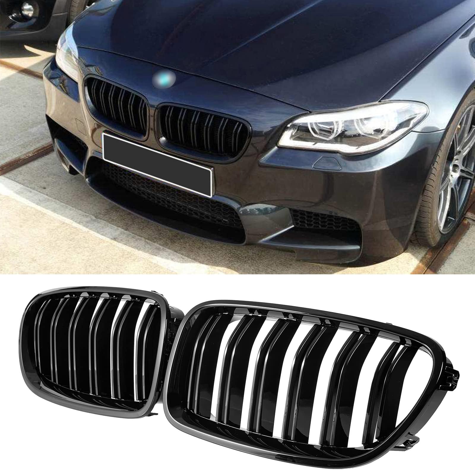 Amazon.com: Grill Grille Kindey for BMW 5 Series F10 F11 F18 M5 520i ...
