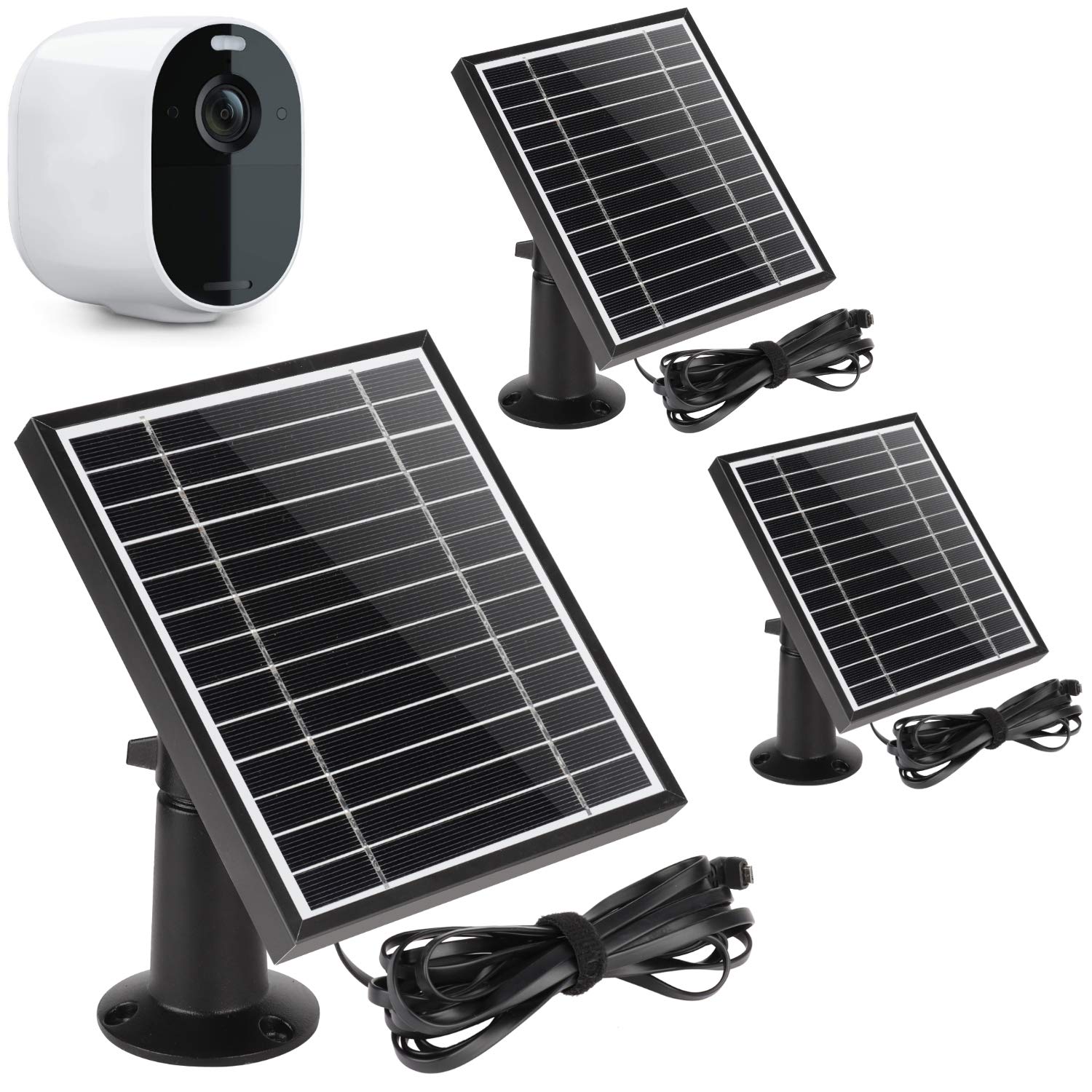 Pack Solar Panel Charger Compatible With Arlo Essential