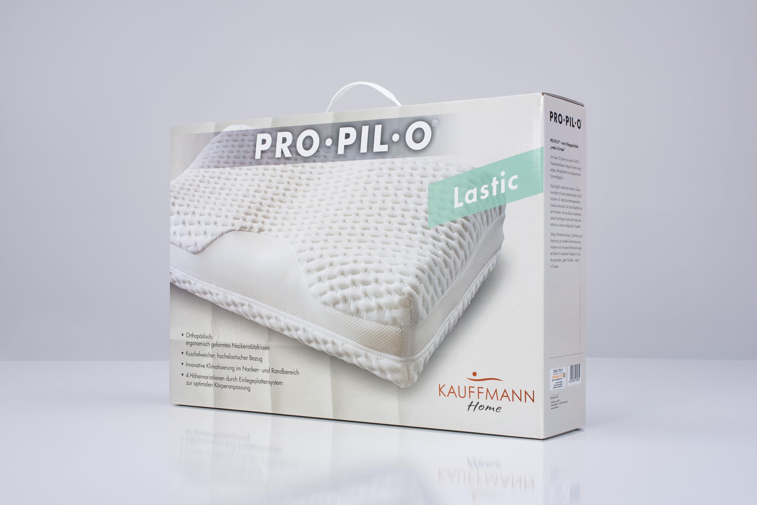 Sanders-Kauffmann Pro-Pil-O Nackenstützkissen – Orthopädisch, 53x36x12 Cm, Mit Kaltschaumkern & Waschbarem Bezug