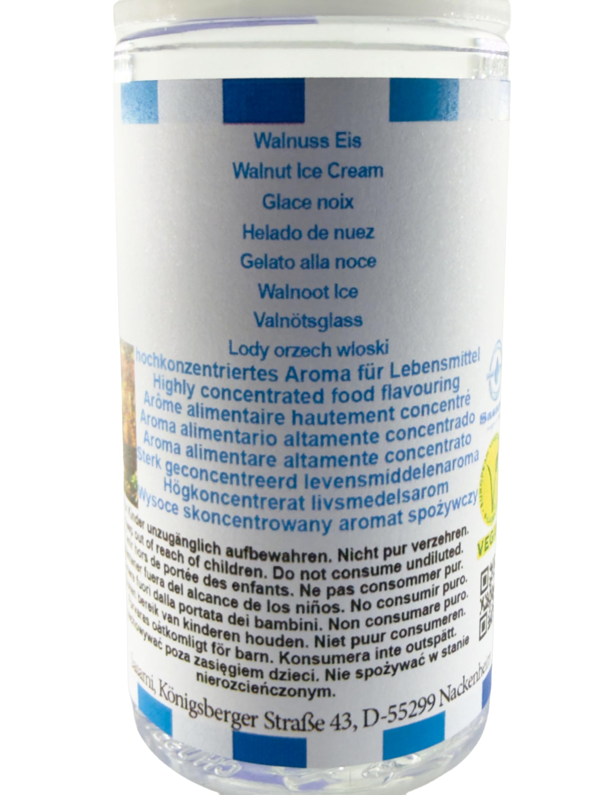 Lody orzech włoski aromat koncentrat – Wegański – Sasami – 100ml