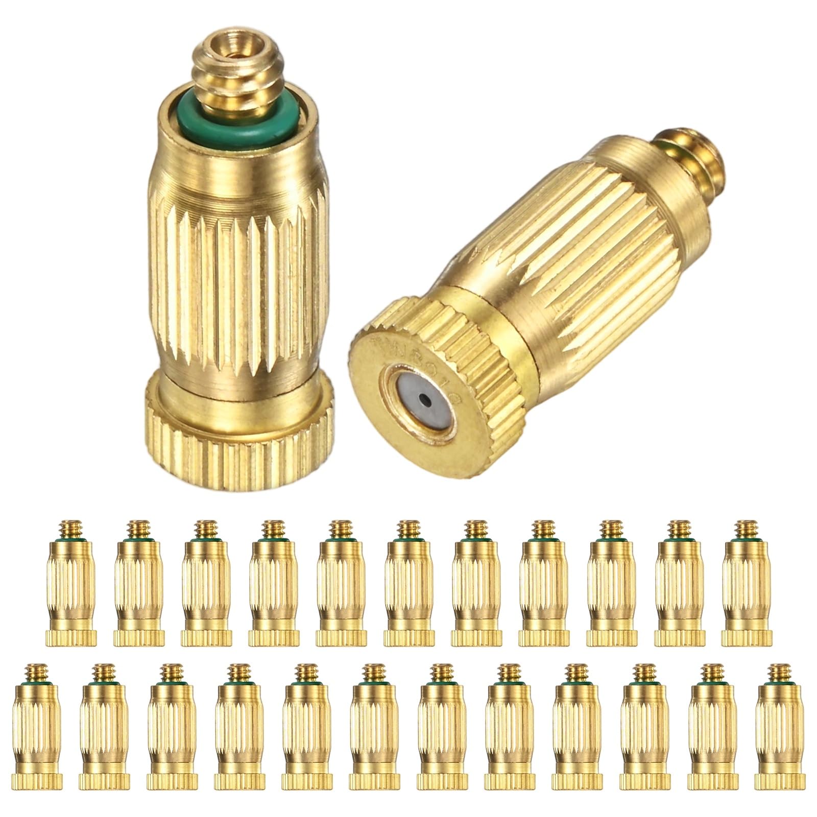 Buse de brumisation en laiton 0,8 mm Lot de 25 têtes haute pression 3/16 UNC anti-goutte pour extérieur