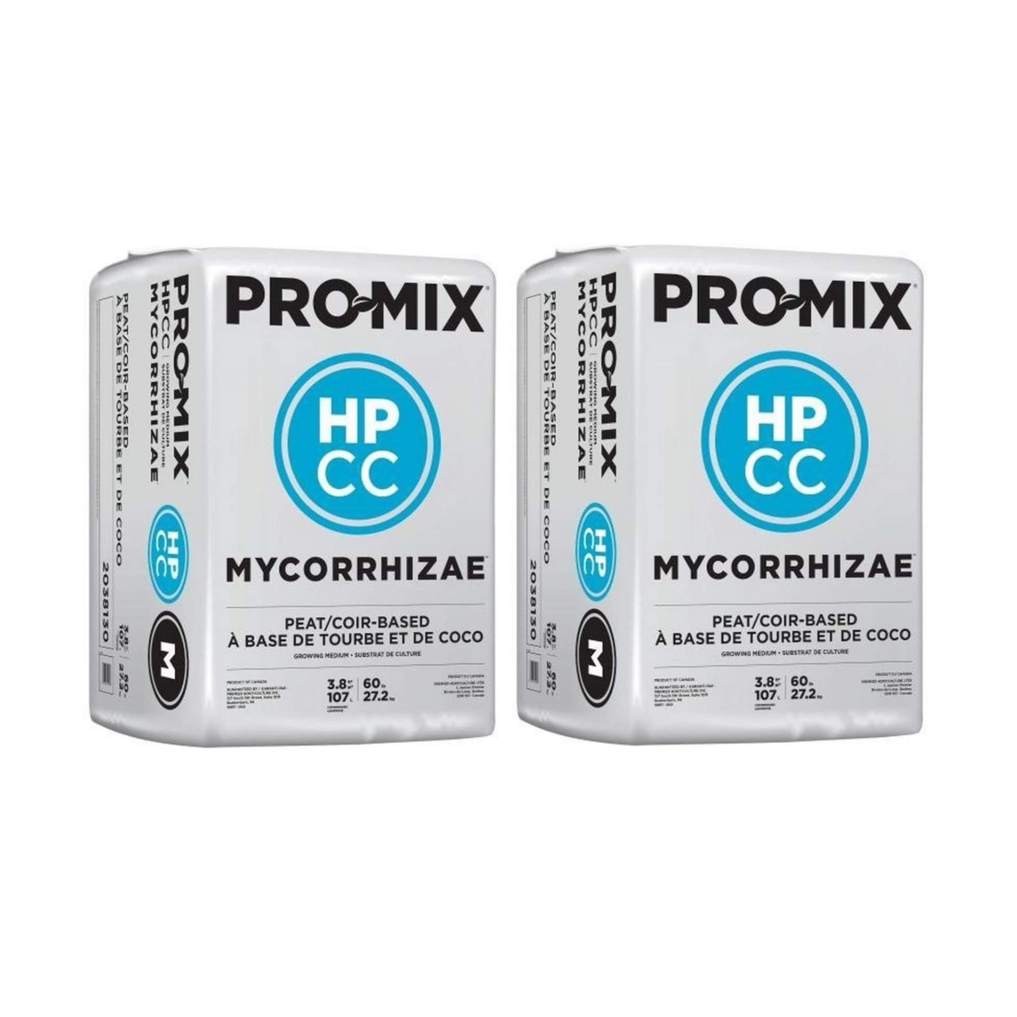 PREMIER HORTICULTURE GL56713425 713425 HP-CC Mycorrhizae Pro-Mix, 3.8 cu ft. Floral-Arranging-Supplies, Natural (Two Pack)
