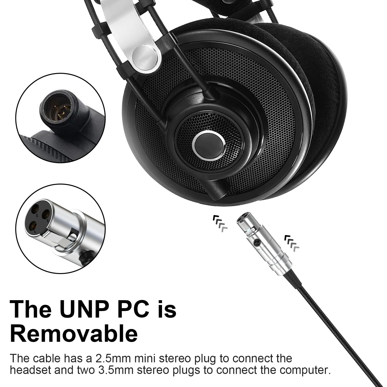 AKG K702 ベルデンケーブル　交換イヤーパッド付き Amazon.com: K702 Headphone Cable Coiled Aux Cord Replacement
